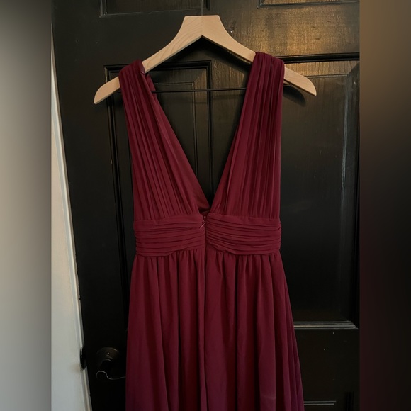 Lulus Heavenly Hues Maxi Burgundy size S - Picture 9 of 9